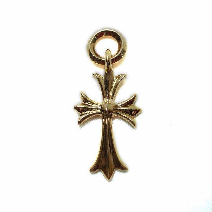 クロムハーツ ２２金 タイニー CH クロス ゴールド チャーム / CHROME HEARTS tiny CH cross gold charm