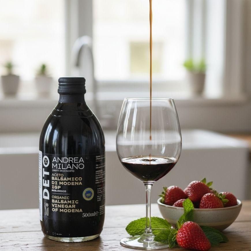 イタリア産 有機バルサミコ酢 500mlガラス瓶 ｜有機ぶどうのみを原材料