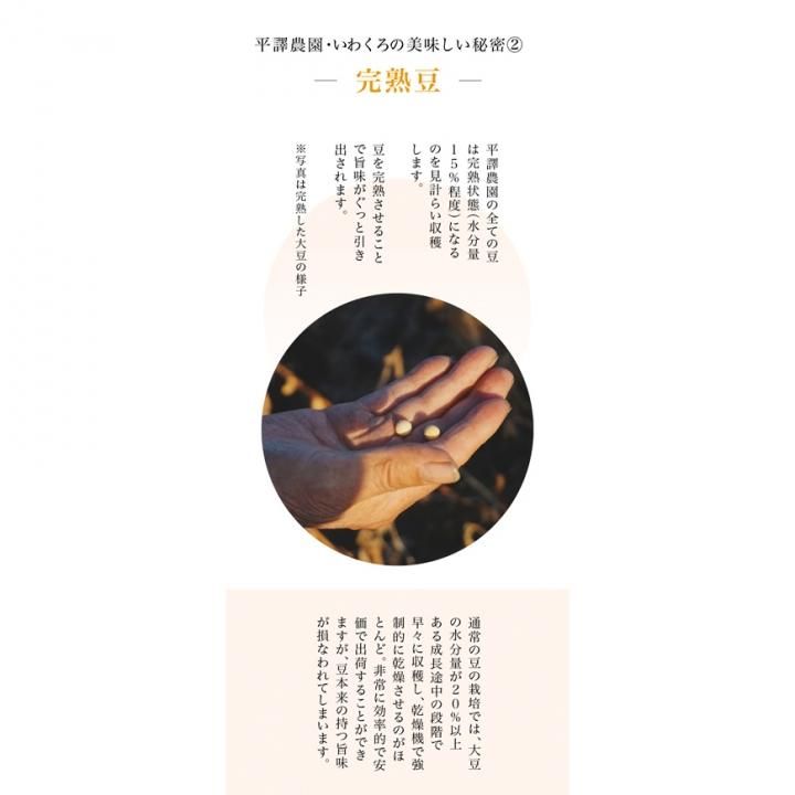 北海道産無農薬黒大豆 500g｜平譯農園-2024年秋収穫