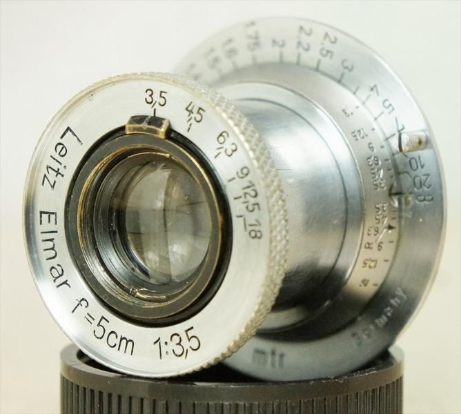 確認用　エルマー　引き伸ばしレンズ　キャップ付き　50mm 3.5 純正レンズキャップ付！！ Elmar（エルマー）50mm3.5 ノンコーティング