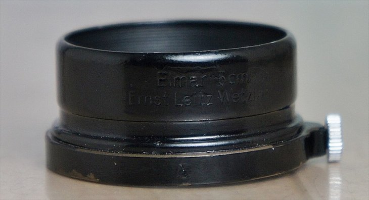 Elmar(エルマー）50mmF3.5用レンズフード FISON 後塗りブラック