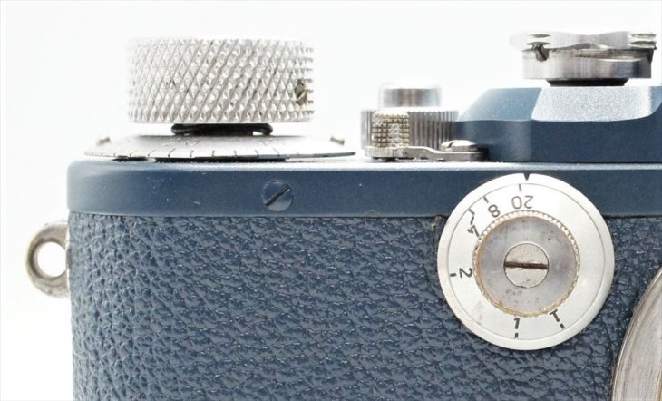 カメラ フィルムカメラ 個性的なバルナックライカIIIｂ（３ｂ） 後塗りブルーグレー 
