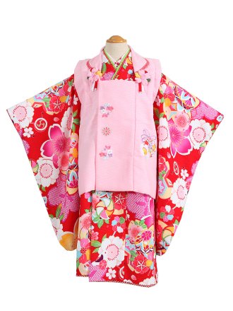 七五三着物レンタル、3歳女の子 - 着物の宅配レンタル 京都きくやネット