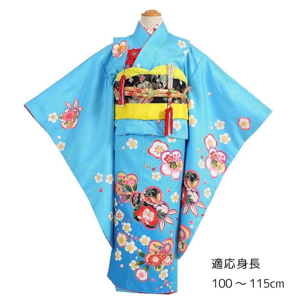 753着物　5歳 楽天市場】【レンタル】【7-0022b】七五三 着物 7歳 女の子