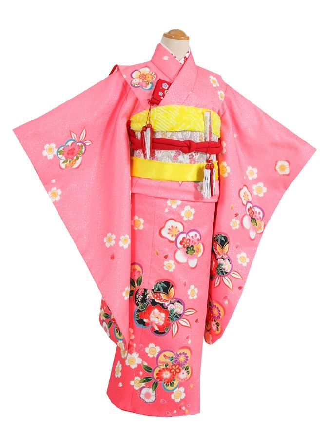 5〜6歳用 着物セット 女の子用 身長115センチ 七五三5歳女の子753レンタル着物-京都きくやネット