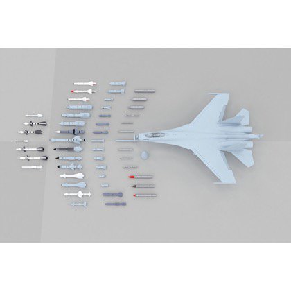 キティホーク 1/48 スホーイ Su-35 フランカーE - プラモデルの工具