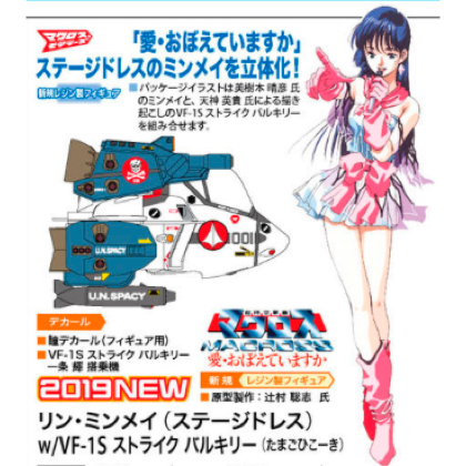 ハセガワ リン・ミンメイ(ステージドレス)w/VF-1Sストライクバルキリー ...