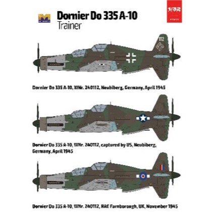 HKモデル 1/32 ドルニエ Do335A-10 練習機 3-4月発売 （予約