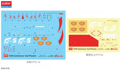 アカデミー 科学忍者隊 ガッチャマン ゴッドフェニックス -プラモデル