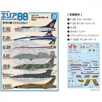 エリア88 8種類 Area 88 F-8E Crusader 