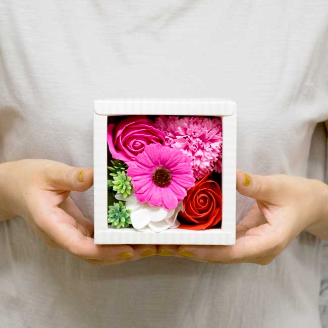 お花の入浴剤バスフレグランスソープ ボックスフルール 花を楽しむ通販ショップ ケイコレクション