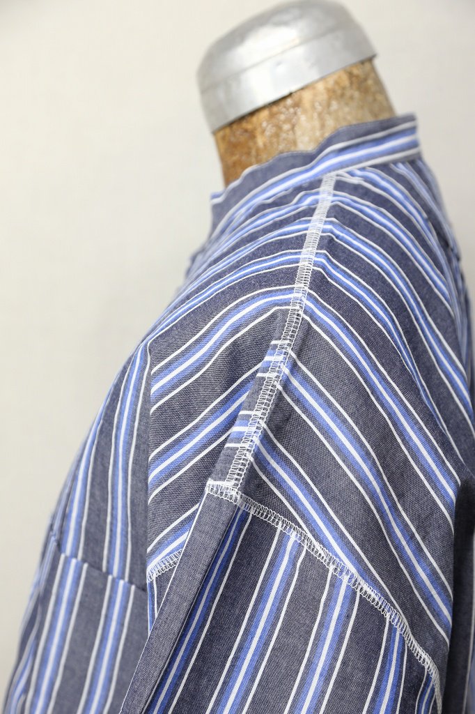 EELProducts イールプロダクツ 真夏のチャコールヘンリー スタンドカラーシャツ メンズ