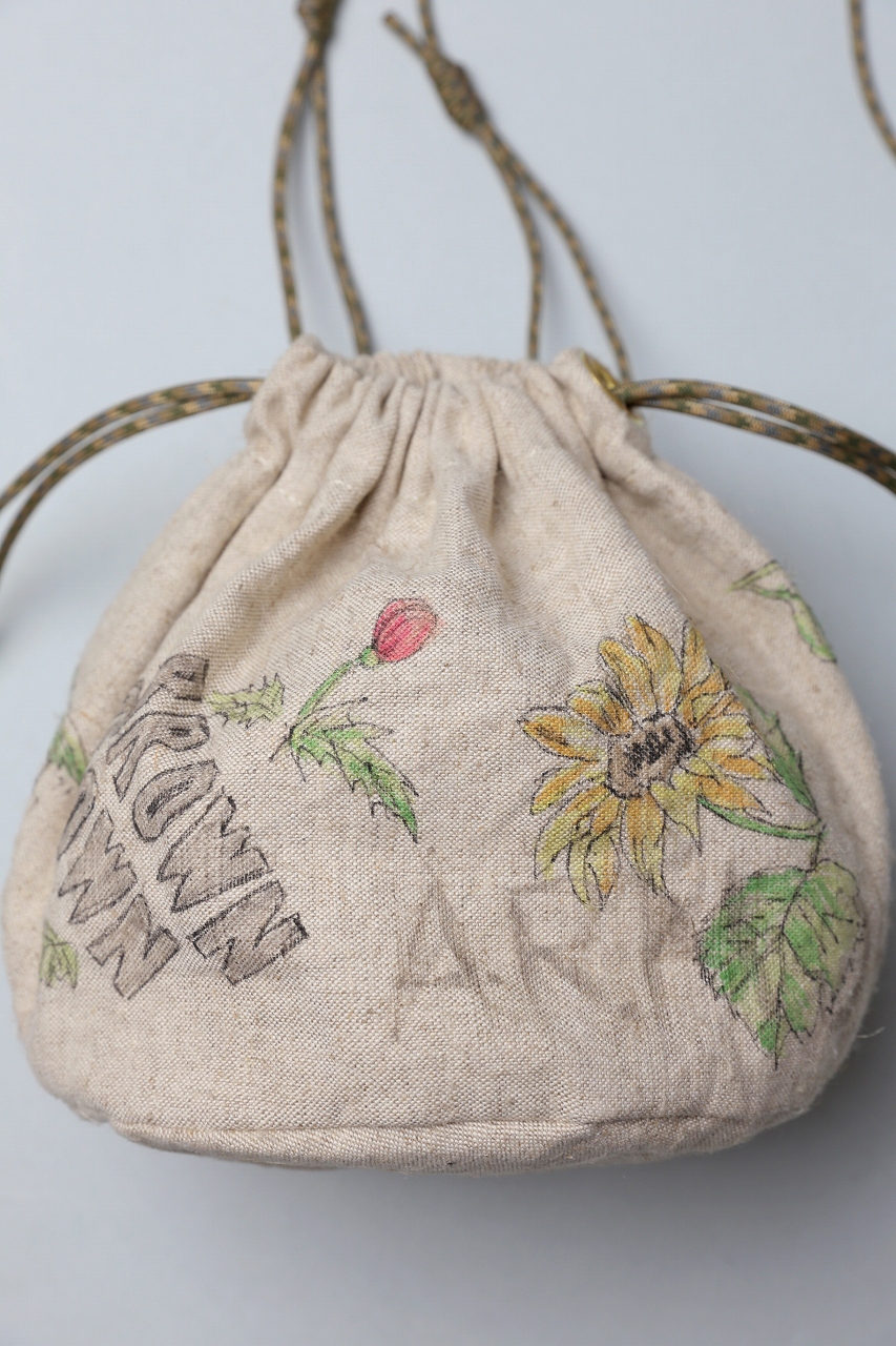 brown fabric 巾着2 ハンドメイド brown fabric 巾着2 ハンドメイド WORKSHOP KIT 】プチ巾着 の作り方 – REN