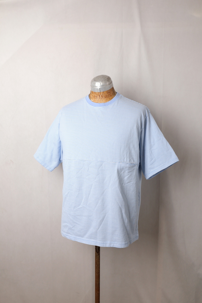 新品未使用！EEL Products イール ユルリTee 1/2　ボーダー EEL Products ユルリTEE 1/2 ボーダー White×Gray | crane