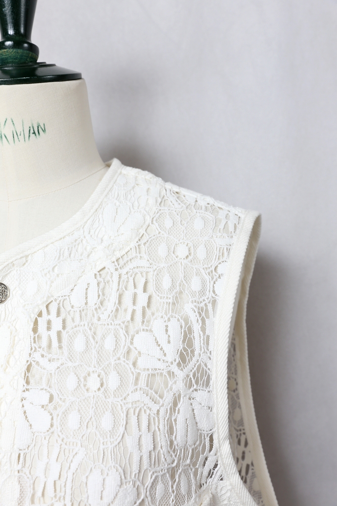 HARi（ハリ）LACE WORK VEST（2color）｜通販 - ソコノワ