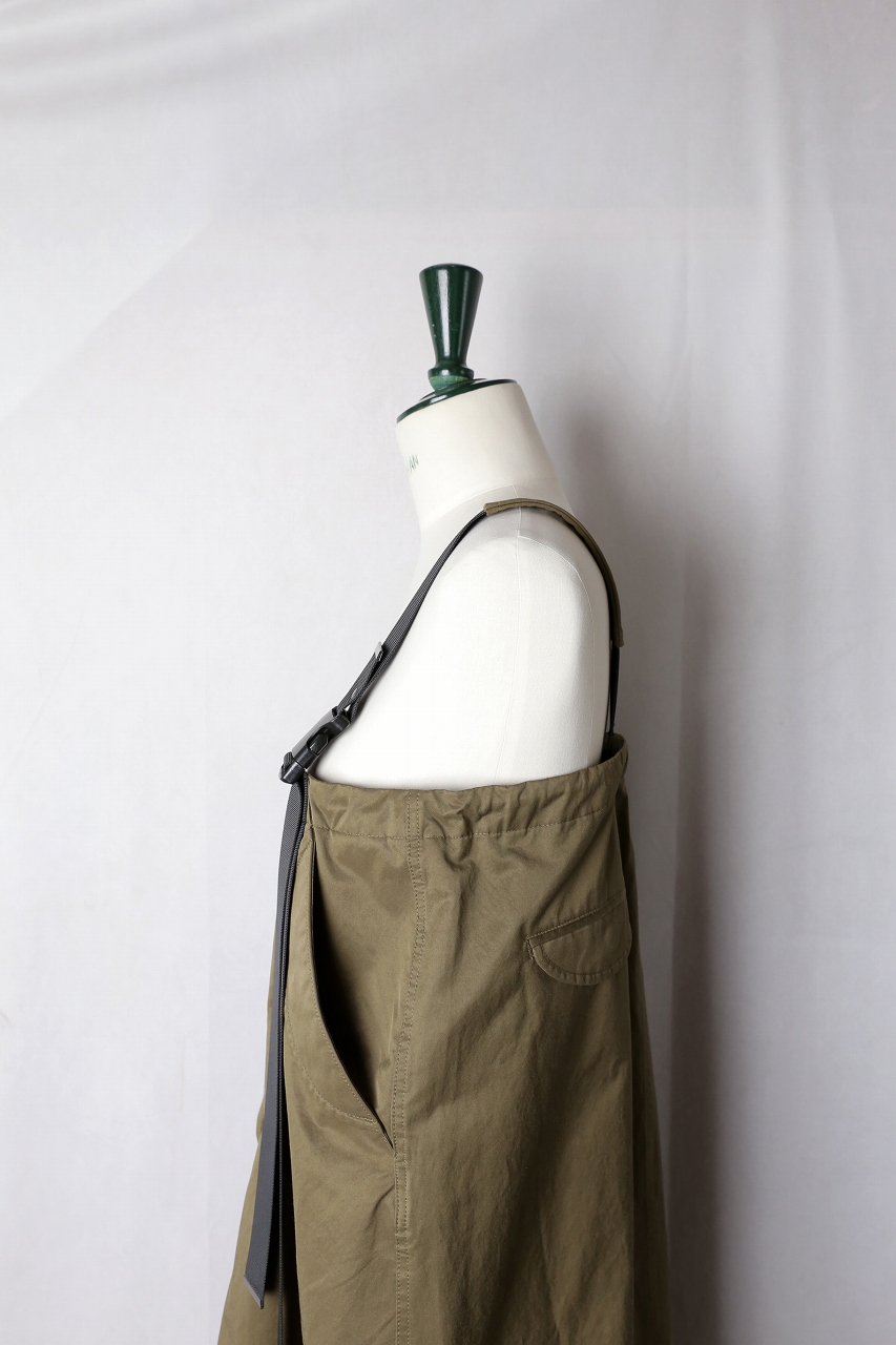 ワンピース M53. quiet military skirt M53.（エムゴーサン）｜QUIET MILITARY SKIRT（Khaki）｜通販
