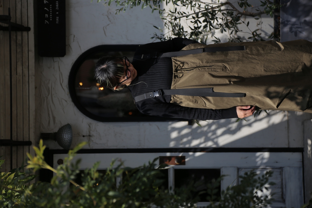 ワンピース M53. quiet military skirt M53.（エムゴーサン）｜QUIET MILITARY SKIRT（Khaki）｜通販