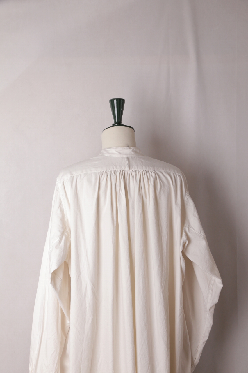 SP（エシュペー）｜ORGANIC COTTON OXFORD / BAND COLLAR LONG
