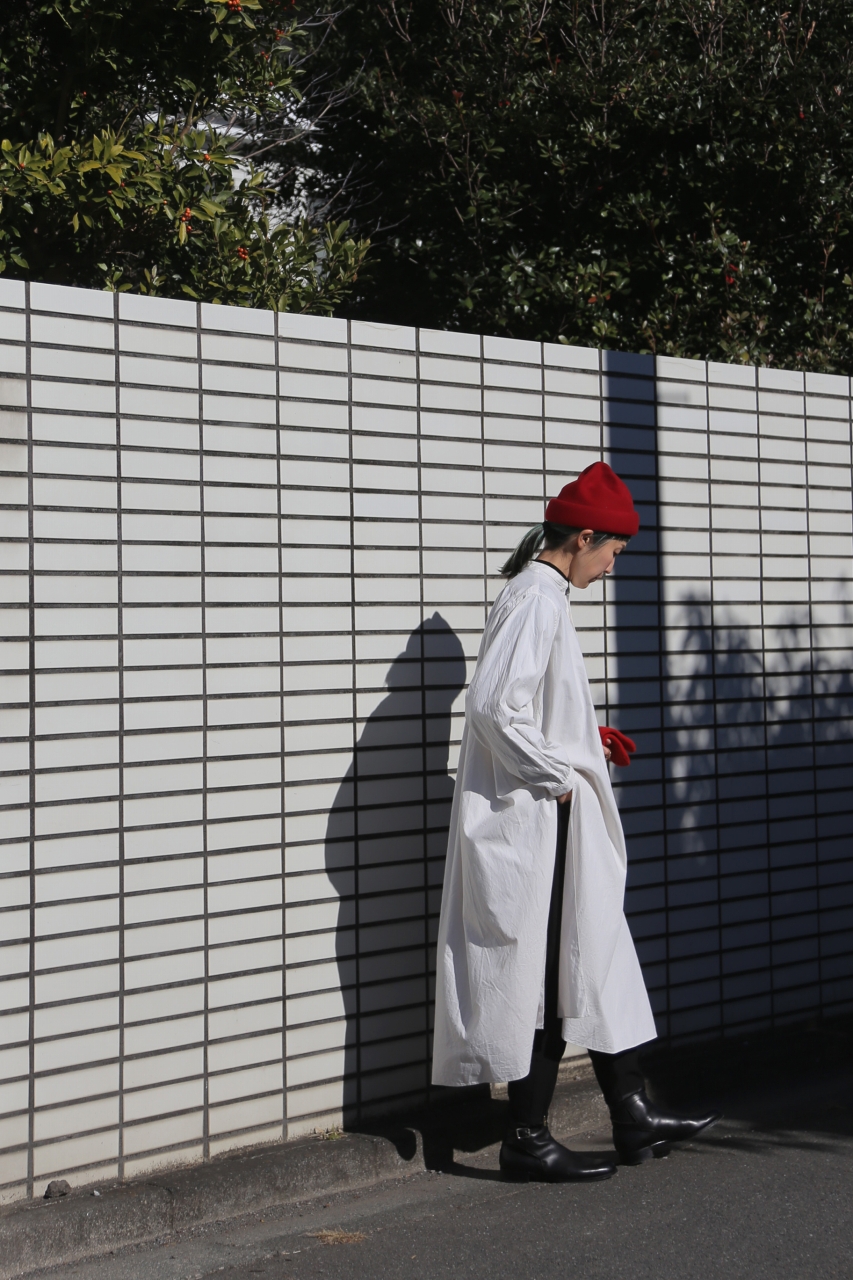 SP（エシュペー）｜ORGANIC COTTON OXFORD / BAND COLLAR LONG SHIRT