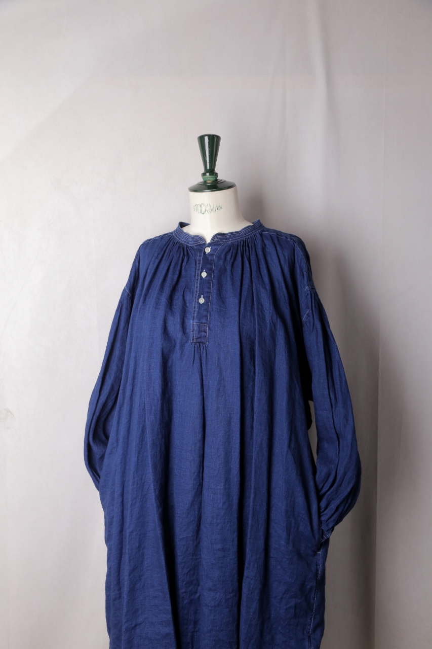 SPエッシュペーインディゴワンピース SP（エシュペー）｜INDIGO LINEN ONEPIECE（Blue）｜通販 - ソコノワ