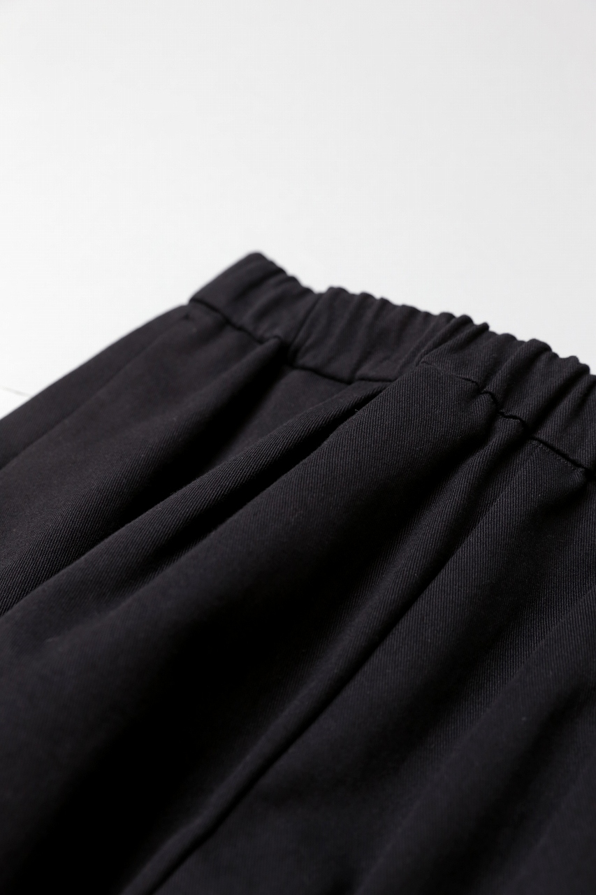 SP（エシュペー）チノクロスタックワイドパンツ　ブラック　サイズ1 SP（エシュペー）チノクロスタックワイドパンツ ブラック サイズ