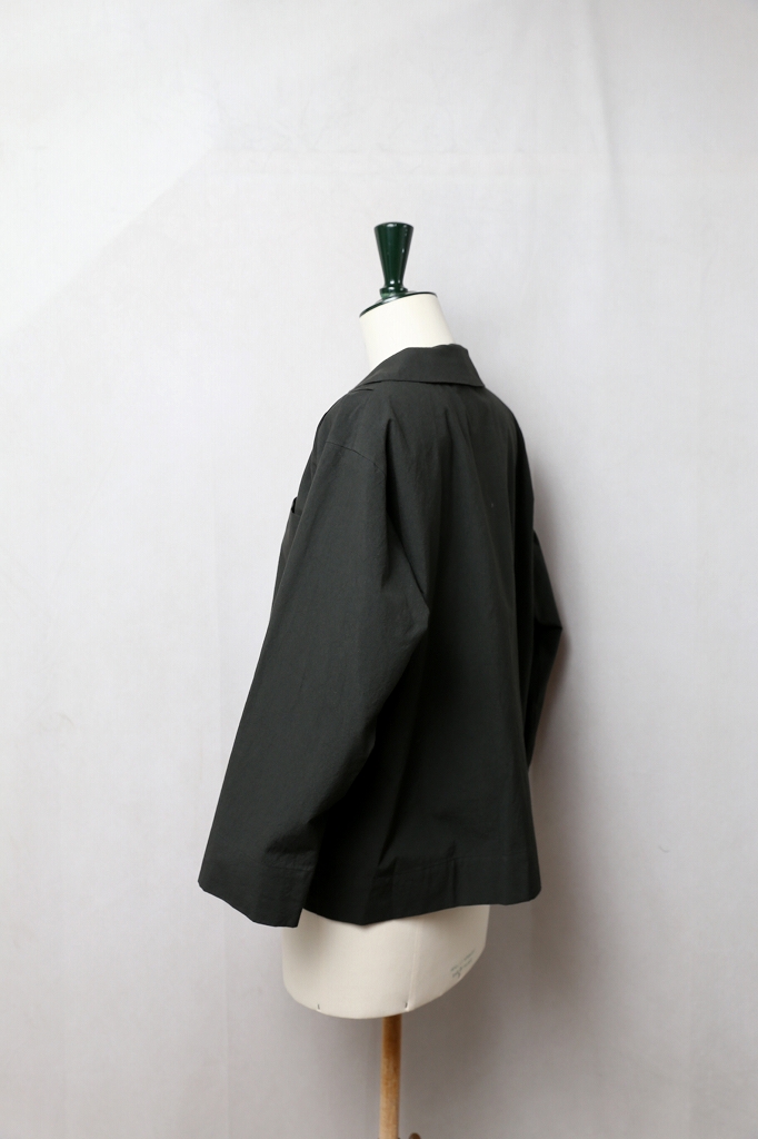 SUSURI（ススリ）セイルシャツ（greenish black）unisex｜通販
