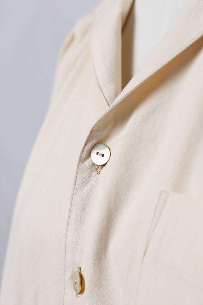 SUSURI（ススリ）セイルシャツ（Ecru）unisex｜通販 - ソコノワ
