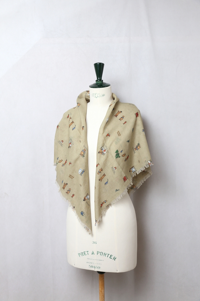 R&D.M.Co-｜BROWN BEARS GAUZE SHAWL（Beige）｜通販 - ソコノワ