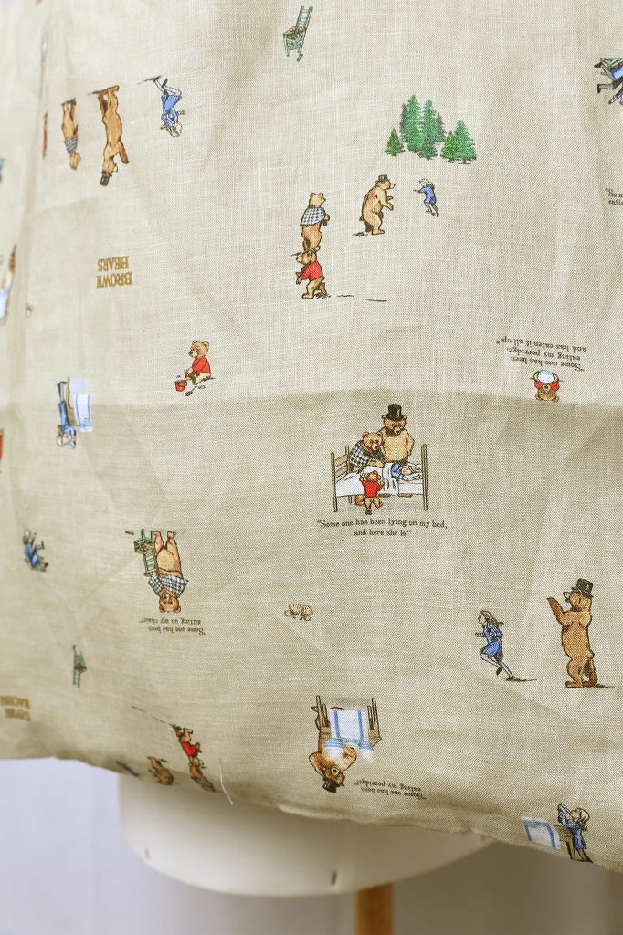 オールドマンズテーラー BROWN BEARS リネン トートバッグ クマ R&D.M.Co- オールドマンズテーラー : BROWN BEARS TOTE BAG