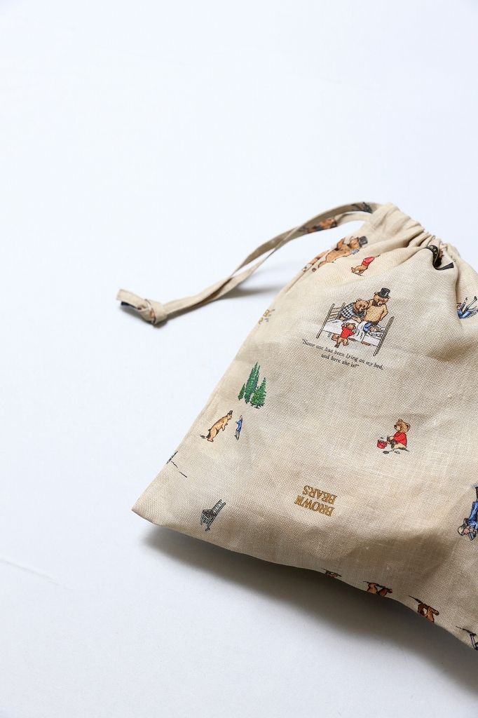バッグ R&D.M.Co- BROWN BEARS DRAWSTRING BAG L R&D.M.Co- オールドマンズテーラー : BROWN BEARS MARCHE BAG (S