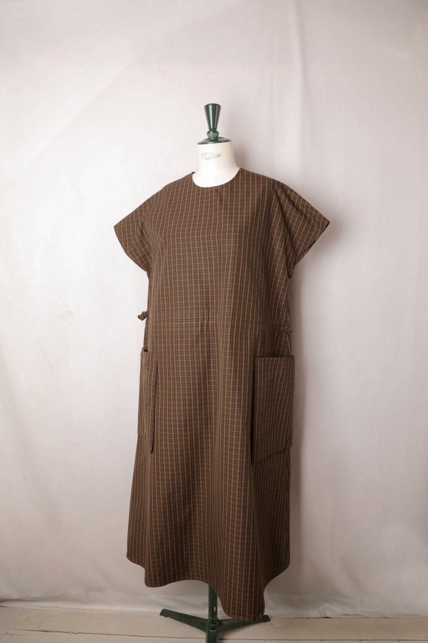 R&D.M.Co-（オールドマンズテーラー）｜ROBINSON'S CHECK POCKET DRESS（Dark Brown）｜通販 - ソコノワ