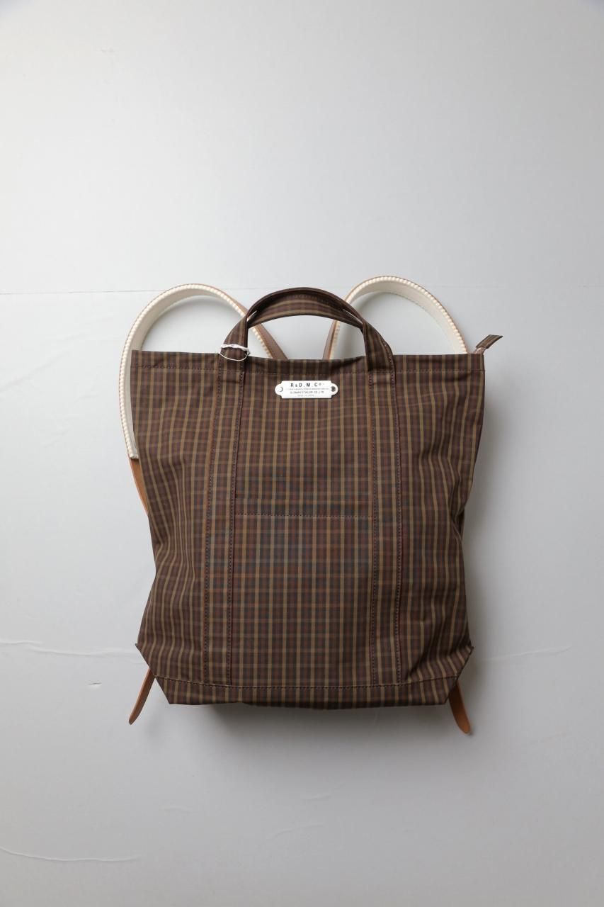 R&D.M.Co-（オールドマンズテーラー）｜ROBINSON'S CHECK DAY BAG - POUCH付き（Dark Brown）｜通販 -  ソコノワ