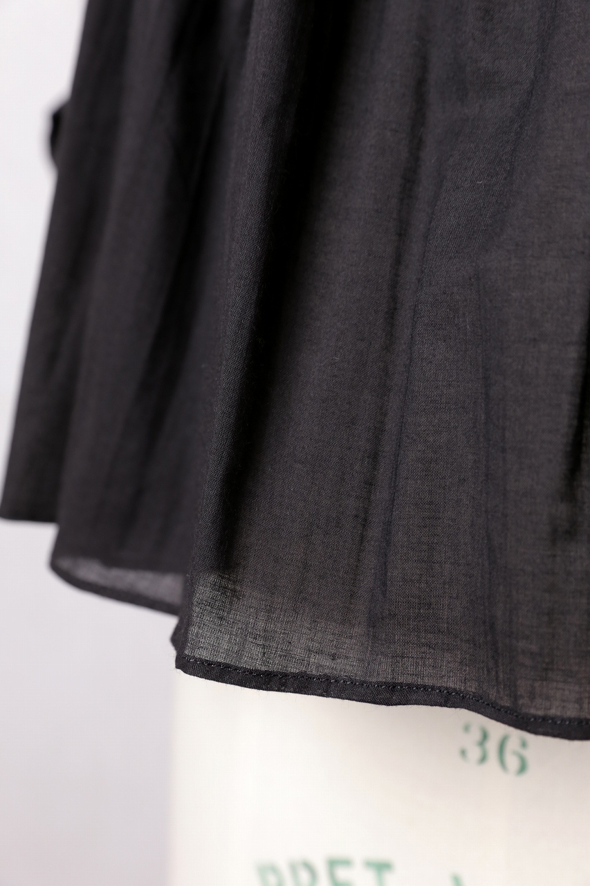 R&D.M.Co- 2024 GATHER SMOCK ブラウス ブラック R&D.M.Co-｜GATHER SMOCK（Black）｜通販 - ソコノワ