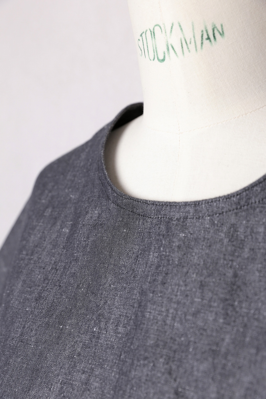 R&D.M.Co シャンブレーコットンヘンプ ポケットドレス R&D.M.Co シャンブレーコットンヘンプ ポケットドレス