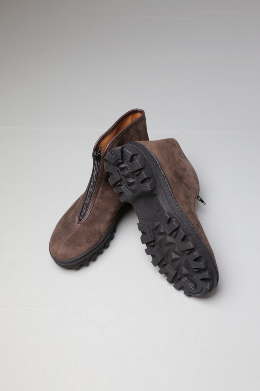 靴 REPRODUCTION OF FOUND RUSSIAN BOOTS Russian Military Boots in Black Suede - Reproduction of
