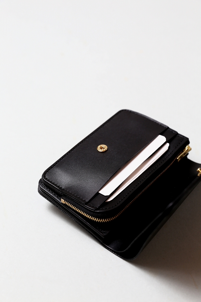 forme フォルメ ショートウォレット イルチア ブラック カーフ 黒 forme / Short Wallet “ILCEA Box calf” | TIBETAN MARKET