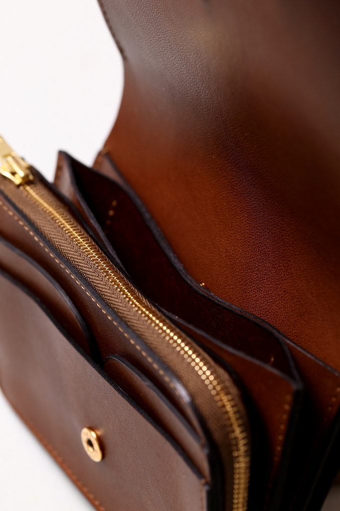 【1回使用】フォルメ　ショートウォレット　ブラック✖️ブラウン forme（フォルメ）Short wallet（Black×Brown）ILCEA｜通販