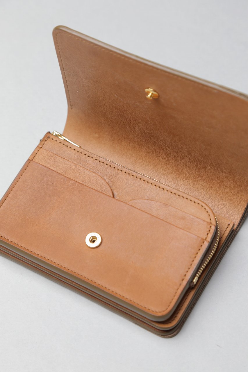 forme（フォルメ）｜Short wallet - Taupe,Black（Serpentine）× Lt ...