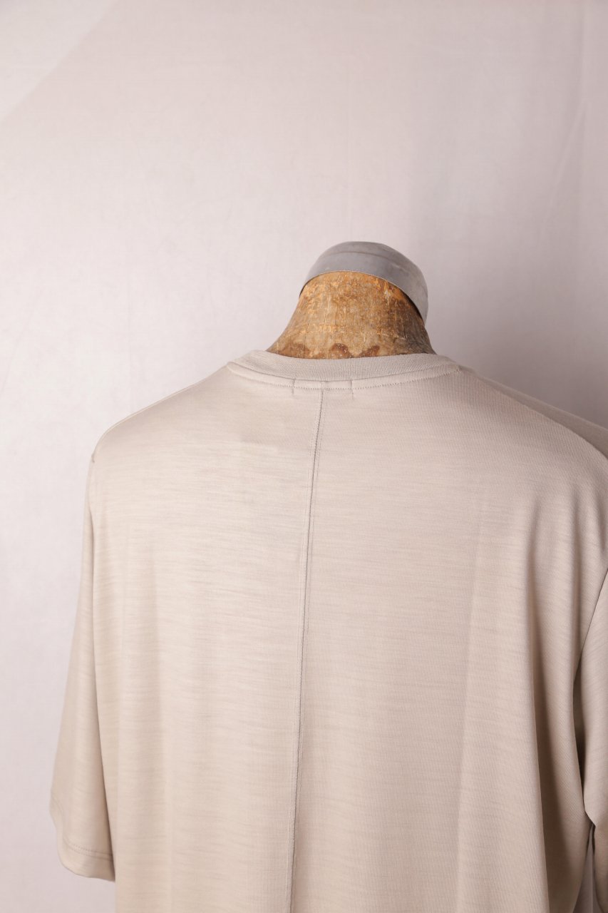 oto（オト）｜Heavy Wool Single Jersey Tシャツ（Beige）unisex｜通販 - ソコノワ