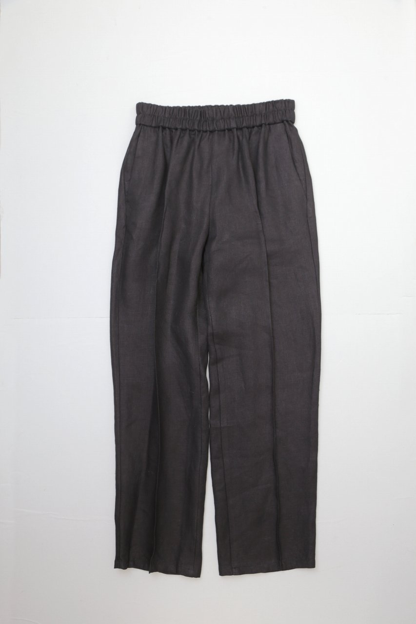 semoh（セモー）｜Linen Pin Tuck Easy Trousers（Grey,Black）｜通販