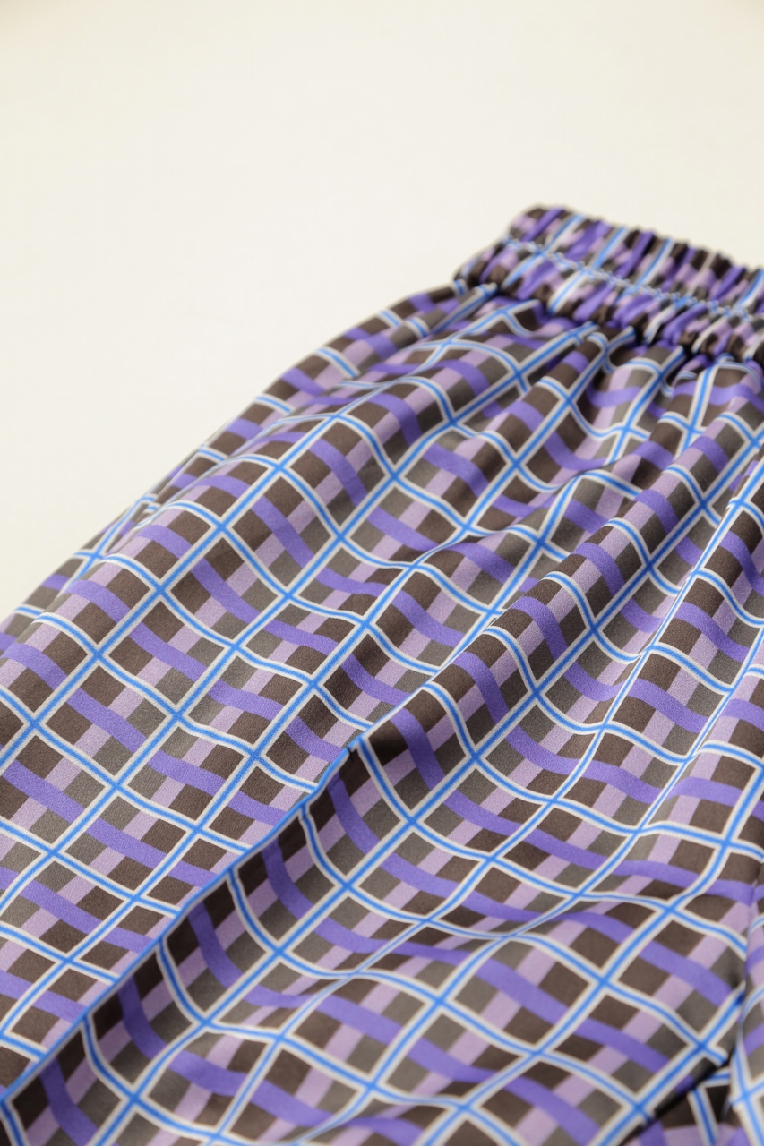 semoh / linen pin tuck easy trousers / gray | Elephant House