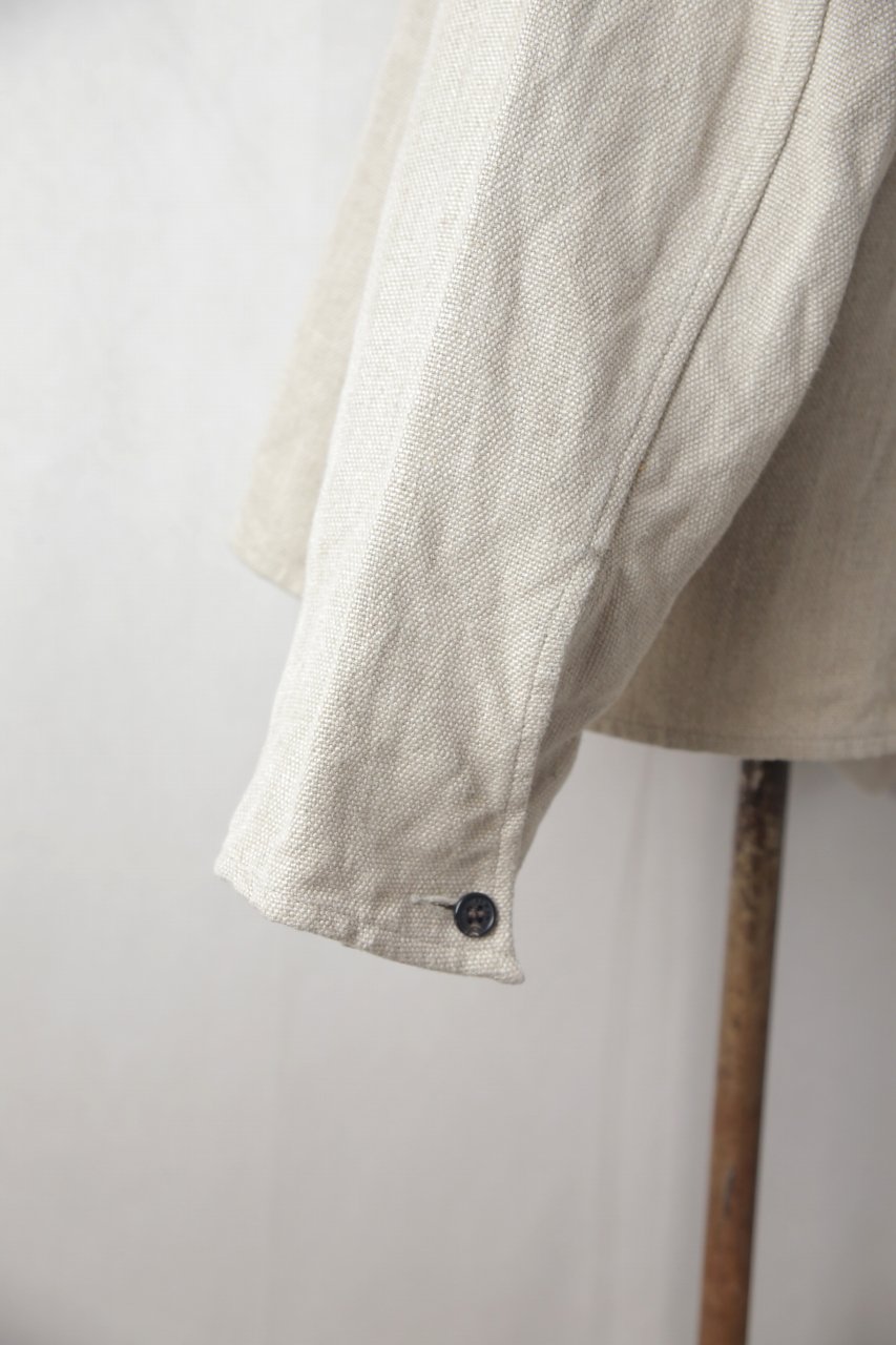 semoh（セモー）｜Collarless Linen Jacket（Natural）｜通販 - ソコノワ