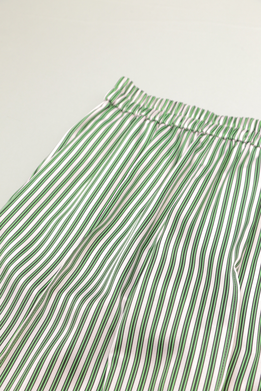 SALE】semoh（セモー）｜Printed Stripe Pin Tuck Easy Trousers