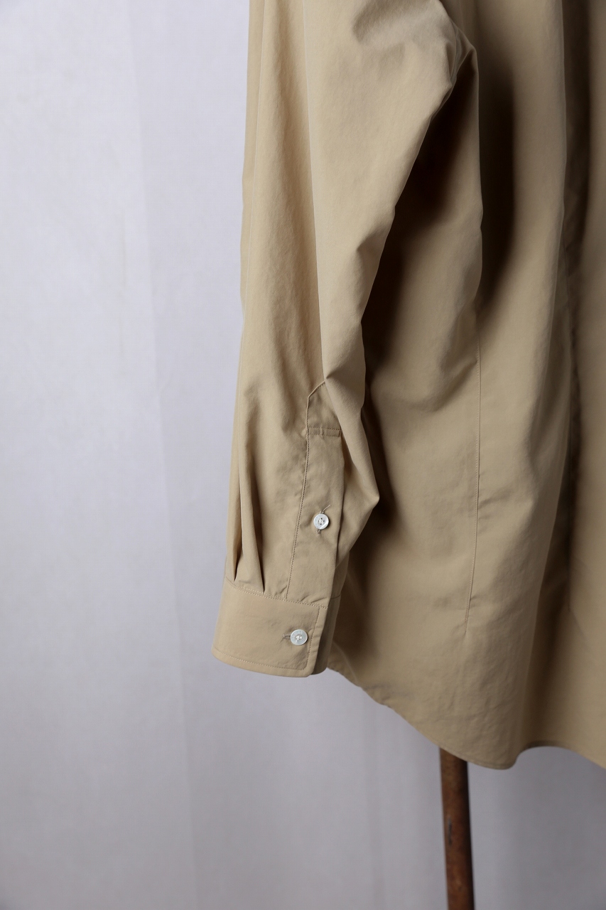 とっておきし新春福袋 semoh（セモー）｜Nylon Waist Tuck Shirt（Beige）｜通販 トップス