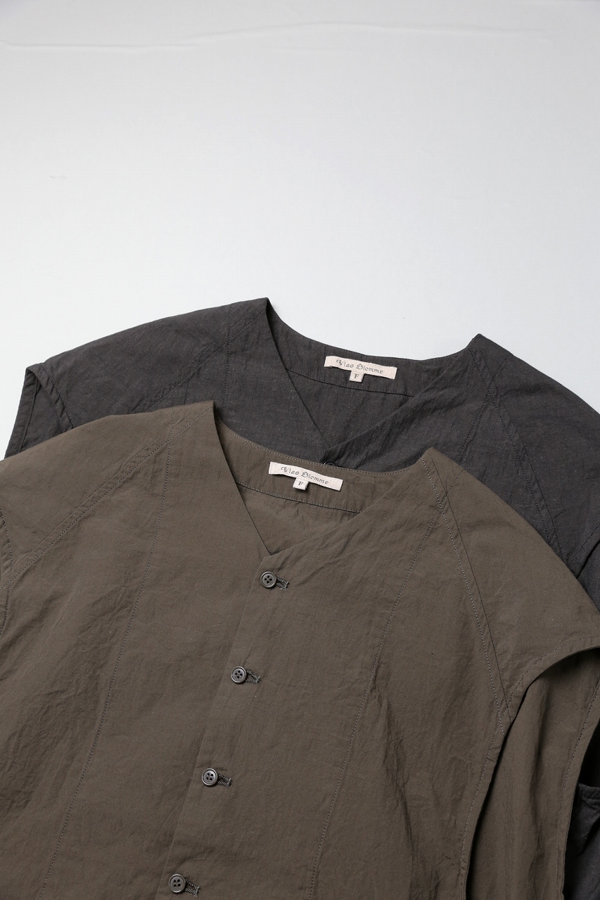 Vlas Blomme｜Hazy Cotton Linen ケープジレ｜通販 - ソコノワ
