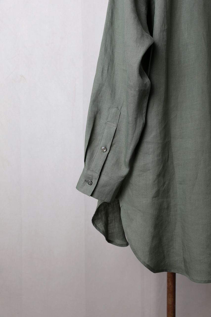 Vlas Blomme|KL Heritage 60 チュニックシャツ(Sage green Vlas Blomme|KL Heritage 60 チュニックシャツ(Sage green