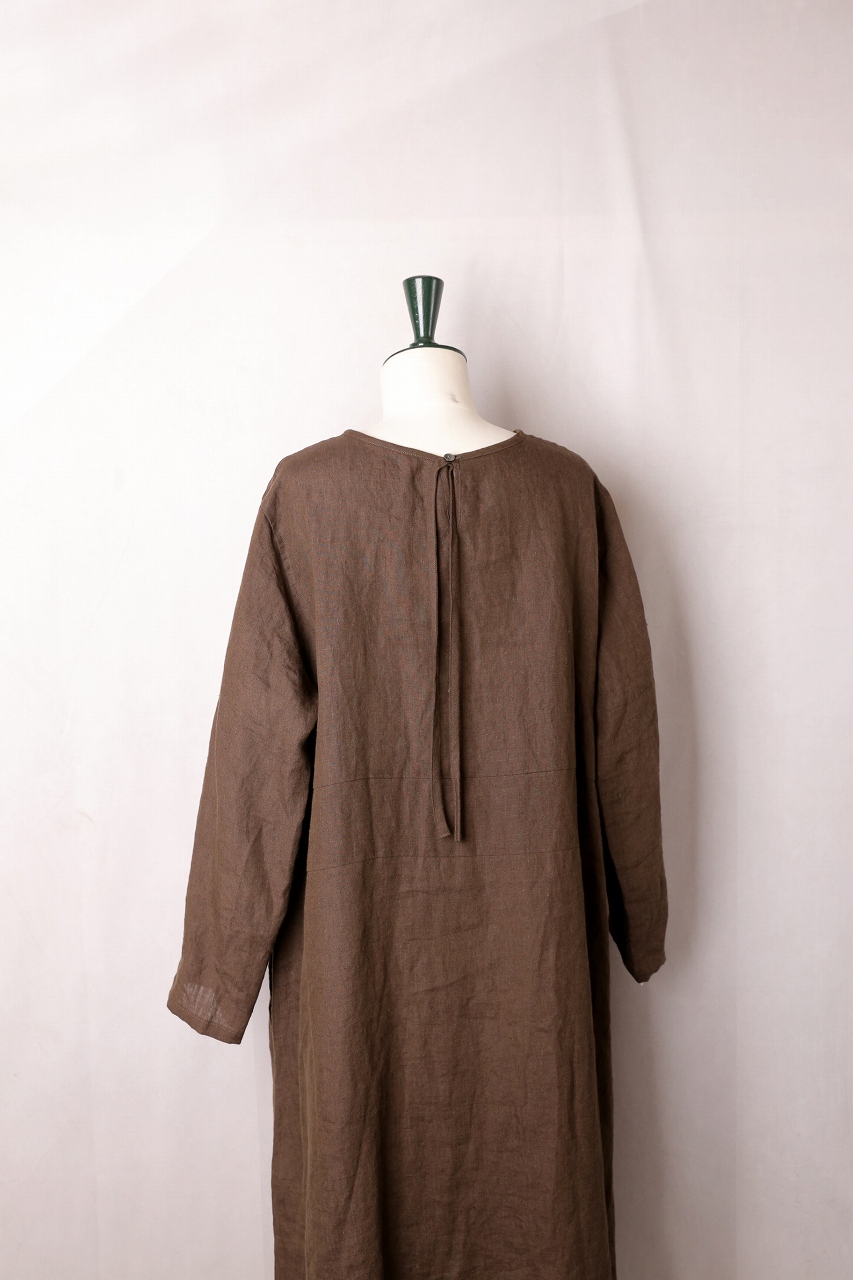 ブラスブラム　ワンピース Soft Linen 前開きビブワンピース | ITEM | Vlas blomme