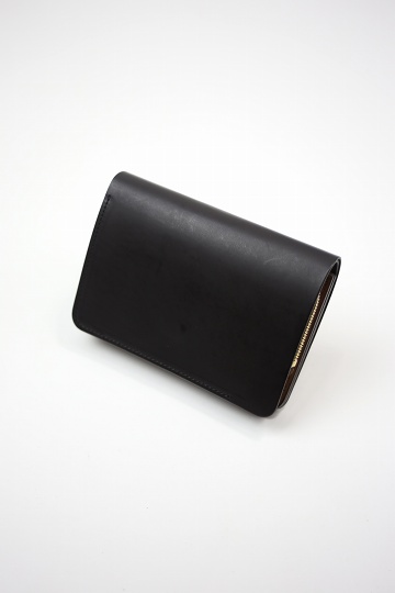 forme（フォルメ）｜Short Wallet - Black（Baby Calf）× Lt.Brown 