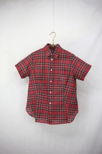 RD.M.co- - Cotton Silk TARTAN CHECK HALF SLEEVE SHIRTLadies