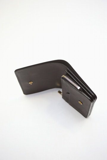 forme（フォルメ）｜Short wallet - Baby calf（Black×Black）｜通販 